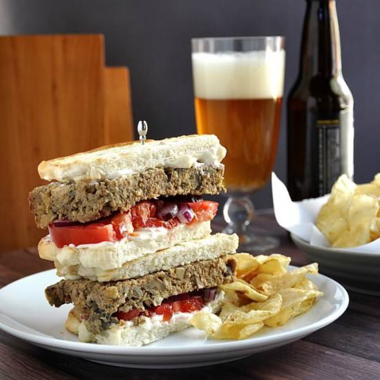 Turkey and Mushroom Meatloaf - Recipe photo by PinchandSwirl