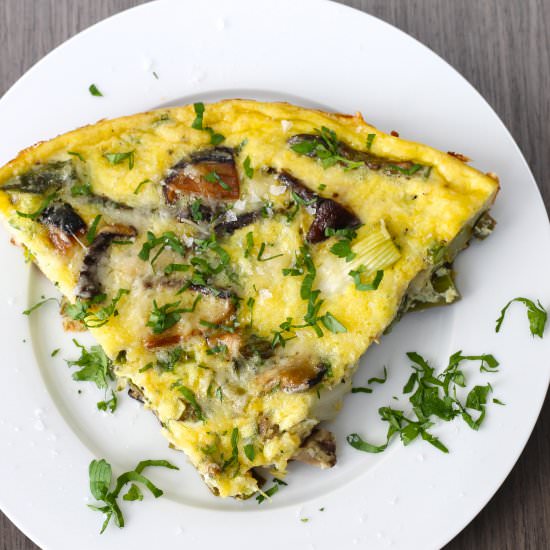 Frittata with Veggies and Fontina - Recipe photo by saffronandsun