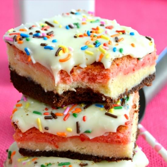Neapolitan Bars - Recipe photo by thedomesticrebel