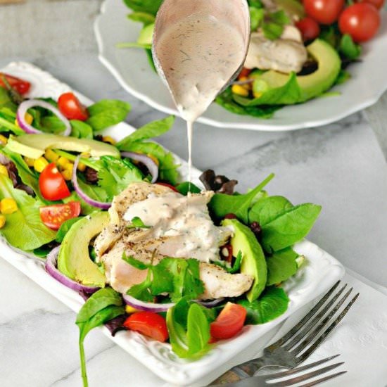 Southwest Chipotle Chicken Salad - Recipe photo by loavesanddishes