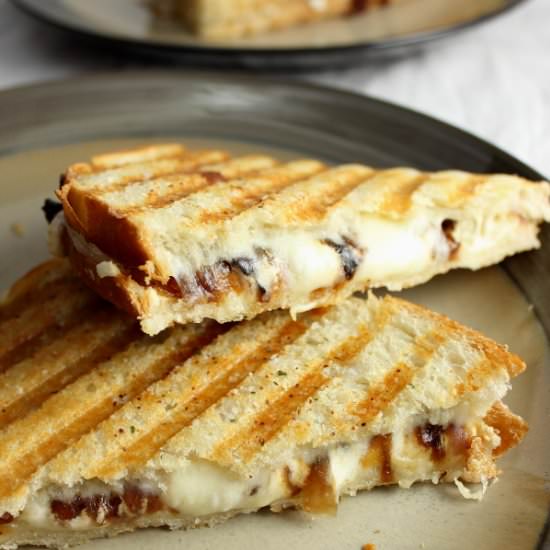 Onion and Goat Cheese Paninis - Recipe photo by Simply Playful Fare