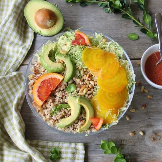 Ancient Grains Spring Salad - Recipe photo by Inspired Edibles