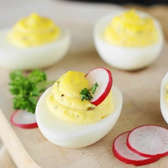 Deviled Egg Garnishes - Recipe photo by thekitchenismyplayground