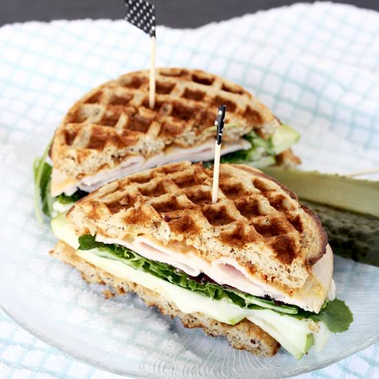 Apple & Brie Turkey Waffle Sandwich - Recipe photo by misskait