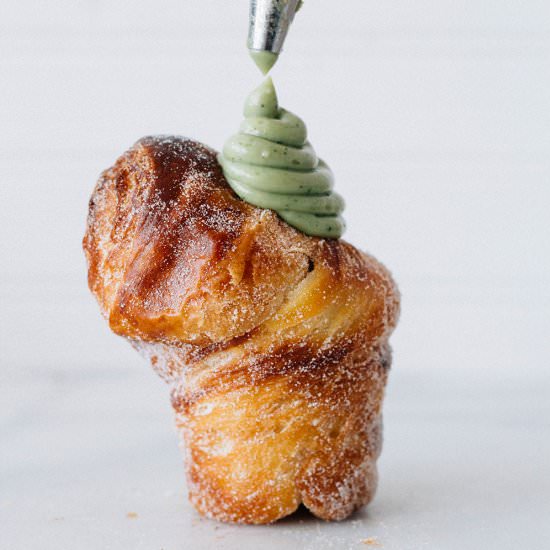Matcha Cruffins - Recipe photo by forktobelly