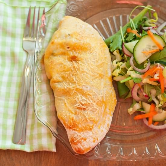 Chicken Pot Pie Calzone - Recipe photo by Bloggingwithapples