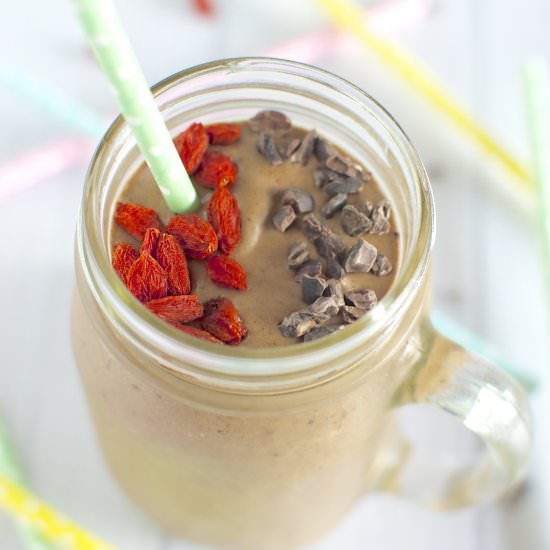 Healthy chocolate smoothie - Recipe photo by Claire K Creations