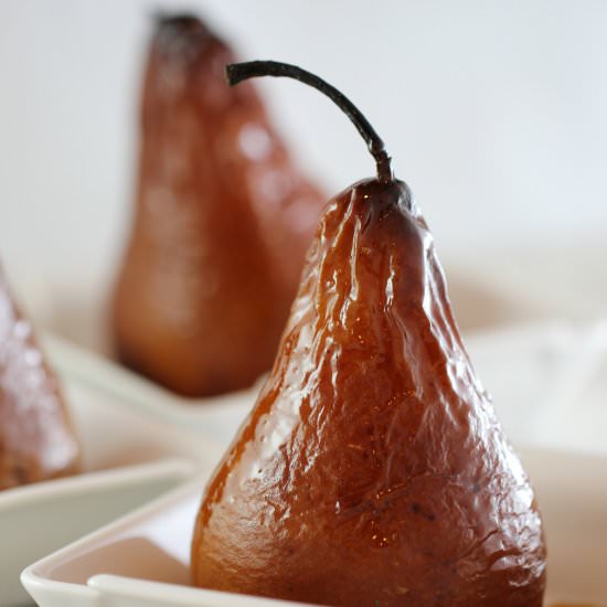 Marsala baked Pear - Recipe photo by Flourishen