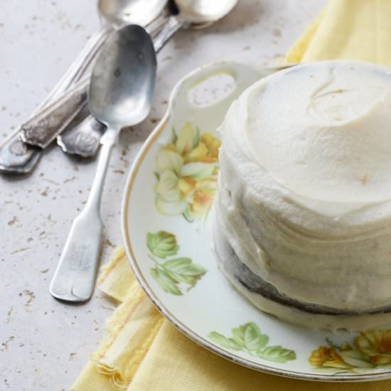 Carrot Cake with Maple Buttercream - Recipe photo by AnEdibleMosaic