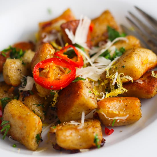 Lemon Ricotta Gnocchi - Recipe photo by platingsandpairings