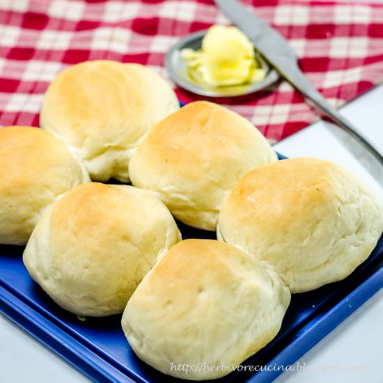 Homemade Eggless Buns - Recipe photo by Herbivore Cucina