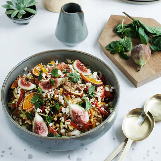 Lentil Salad with Grilled Citrus - Recipe photo by ModernWifestyle