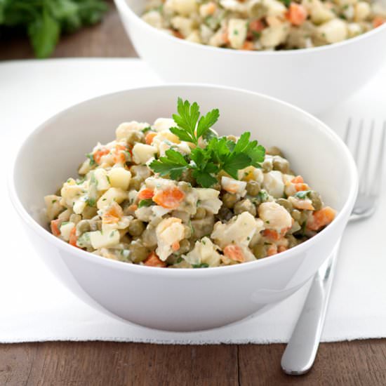 Light Vegetable Salad - Recipe photo by Fotokulinarnie