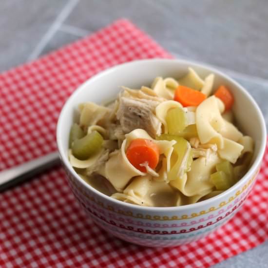 Easy Homemade Chicken Noodle Soup - Recipe photo by frugalfoodiemama