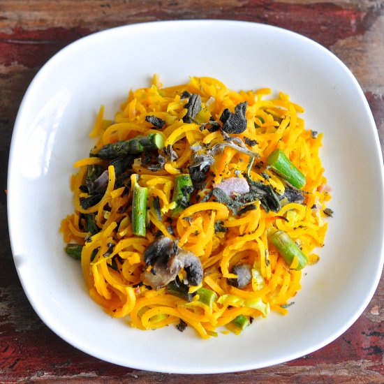 Roasted Butternut Squash "Pasta" - Recipe photo by CookiestoKale