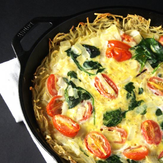 Potato Crusted Quiche - Recipe photo by 24carrotlife