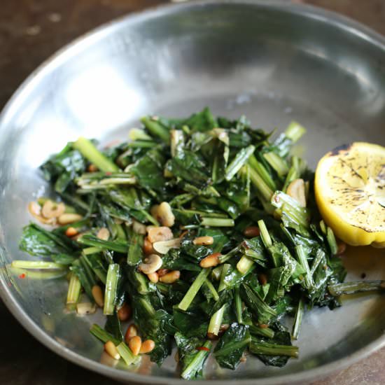 Dandelion Greens - Recipe photo by TimVidraEats