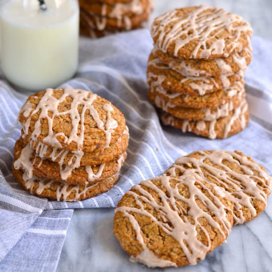 Bourbon Glazed Oatmeal Cookies - Recipe photo by brooklyn homemaker