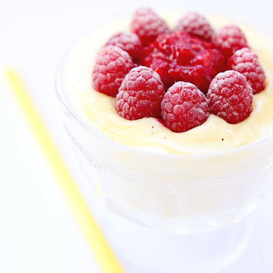 Lemon & Raspberry Fool - Recipe photo by My Family Ties