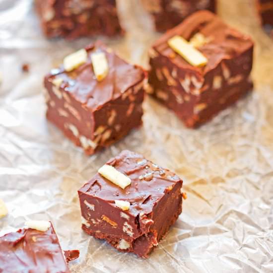 Potato Chip Chocolate Fudge - Recipe photo by itbakesmehappy
