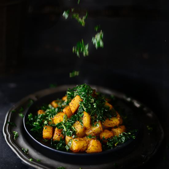 Stir Fried Potatoes - Recipe photo by turmericnspice