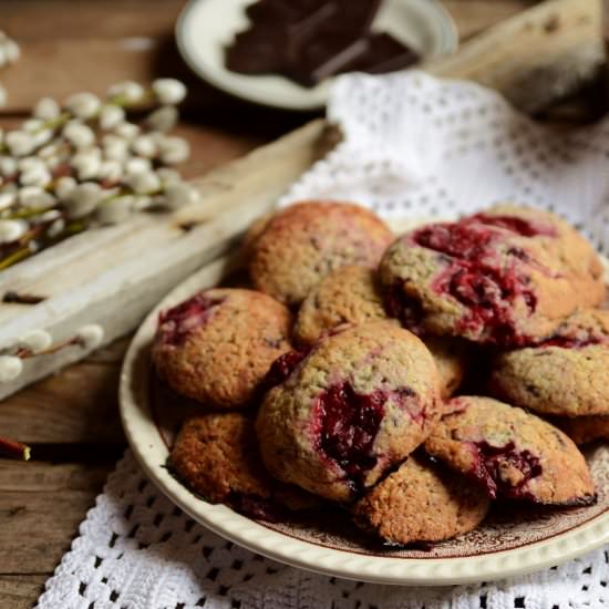 Cookies with Cherries and Chocolate - Recipe photo by Joasia Domowe Frykasy