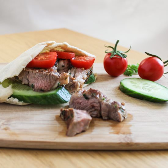 Lamb Pita - Recipe photo by EatLikeYouLoveYourself