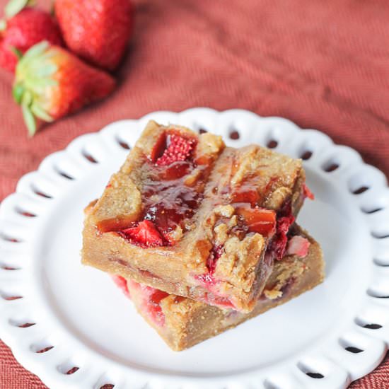 Peanut Butter & Jelly Bars - Recipe photo by bakerita