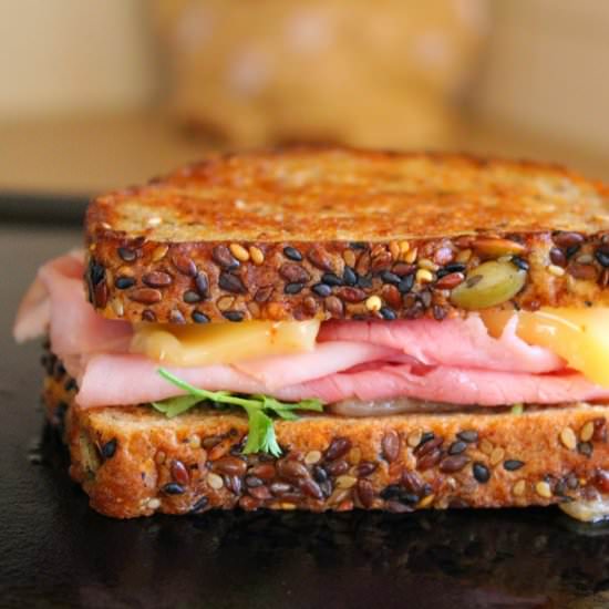 Grilled Ham and Cheese - Recipe photo by Thehappyflammily