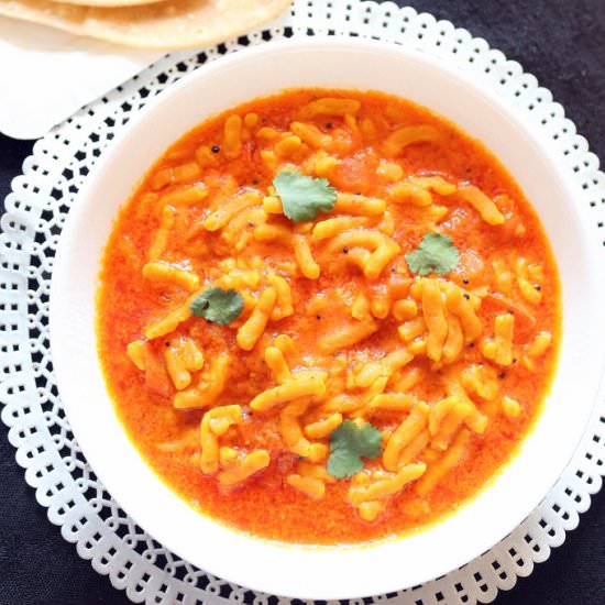 Sev Tamatar - Recipe photo by vegrecipeworld