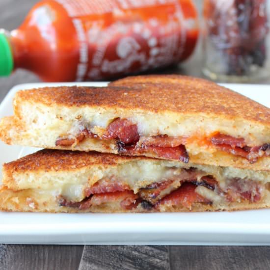Sriracha Bacon Grilled Cheese - Recipe photo by Whitney Bond