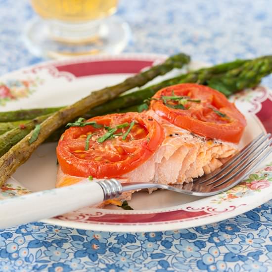 Arctic Char with Tomatoes - Recipe photo by cooking melangery