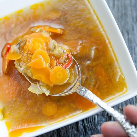 Carrot soup - Recipe photo by ohmydish