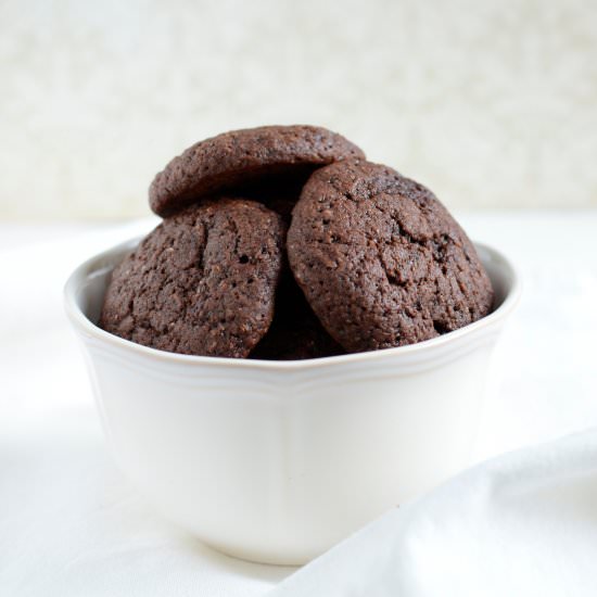 Vegan double chocolate cookies - Recipe photo by vegancrossroads