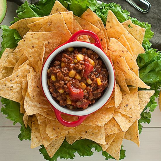 Easy Vegetarian Chili - Recipe photo by ourfreshkitchen