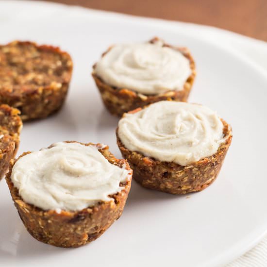 Raw Vegan Carrot Cake - Recipe photo by Wee Little Vegans