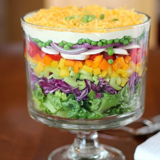 Layered Salad - Recipe photo by gooddinnermom
