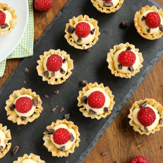 Mini Phyllo Cups with Coconut Cream - Recipe photo by afarmgirlsdabbles