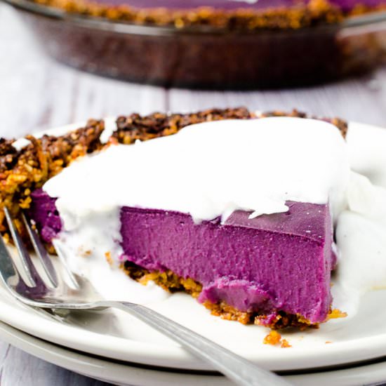 Vegan Purple Sweet Potato Pie - Recipe photo by The Endless Meal
