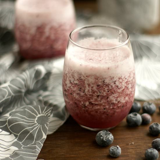 Blueberry Coconut Pineapple Blender - Recipe photo by breadandwithit