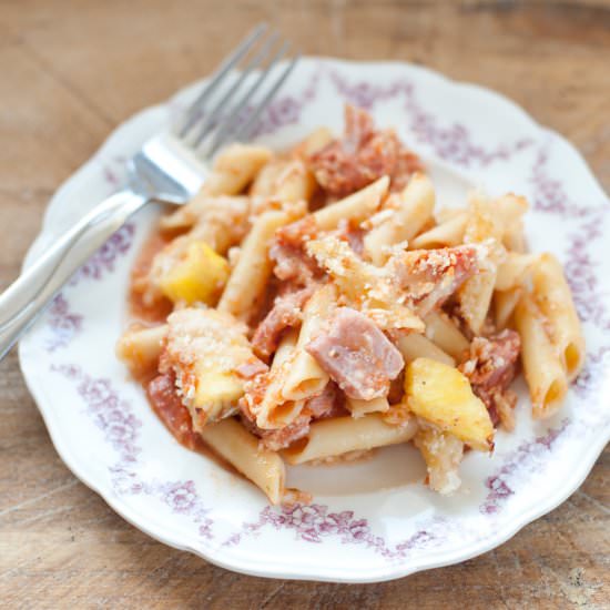 Hawaiian Pasta Casserole - Recipe photo by Bloggingwithapples