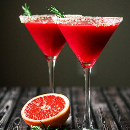 Raspberry Grapefruit Martini - Recipe photo by Cooks With Cocktails