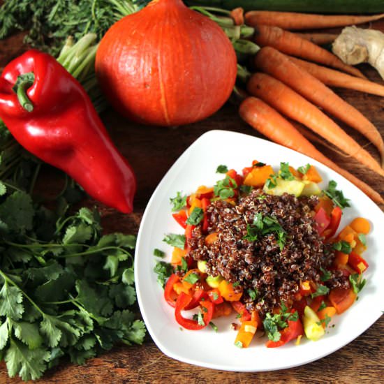 Red Quinoa - Recipe photo by transglobalpanparty