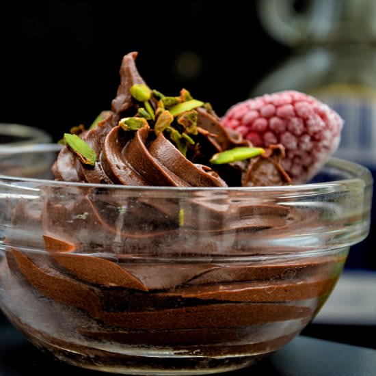 Avocado Chocolate Mousse - Recipe photo by Anu@MyGingerGarlicKitchen