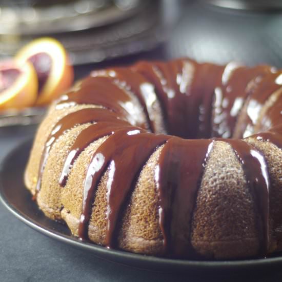 Blood Orange Chocolate Bundt Cake - Recipe photo by Audrey @ Unconventional Baker