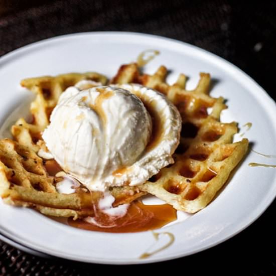Waffles and Cream - Recipe photo by SisBoomBlog