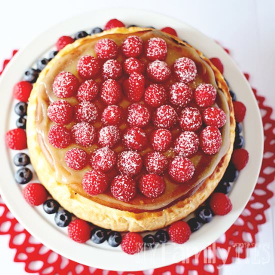 Baked Lemon Cheesecake - Recipe photo by My Family Ties