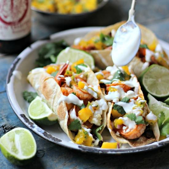 Smokey Shrimp Tacos - Recipe photo by the_gourmet_RD