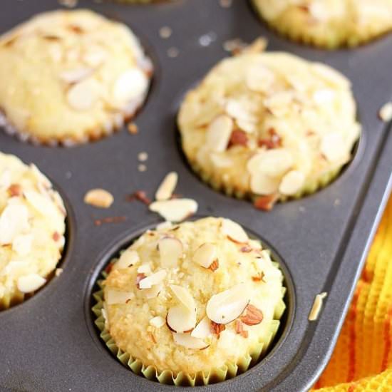 Lemon Almond Ricotta Muffins - Recipe photo by thegoldlininggirl