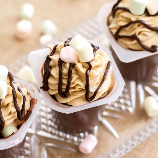 Fluffernutter Chocolate Pudding - Recipe photo by a latte food